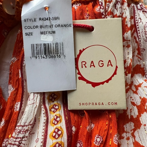 Raga Sun Strappy Dress Sun Canyon Metallic Tank Dress Size M - Picture 8 of 13